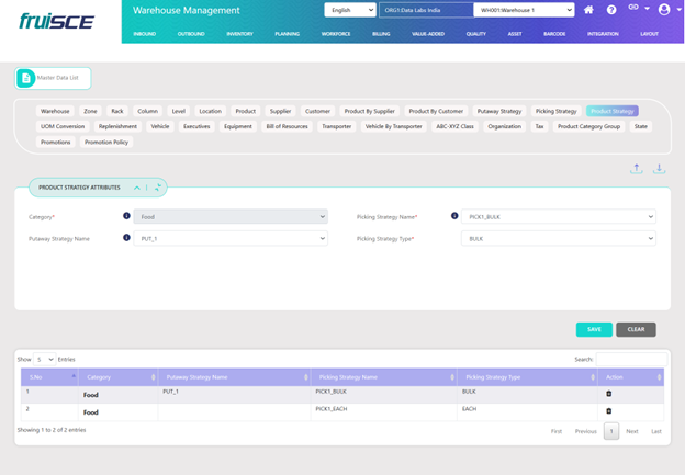 Product Strategy Screen